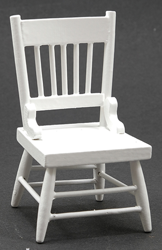Dollhouse Miniature Chair, White